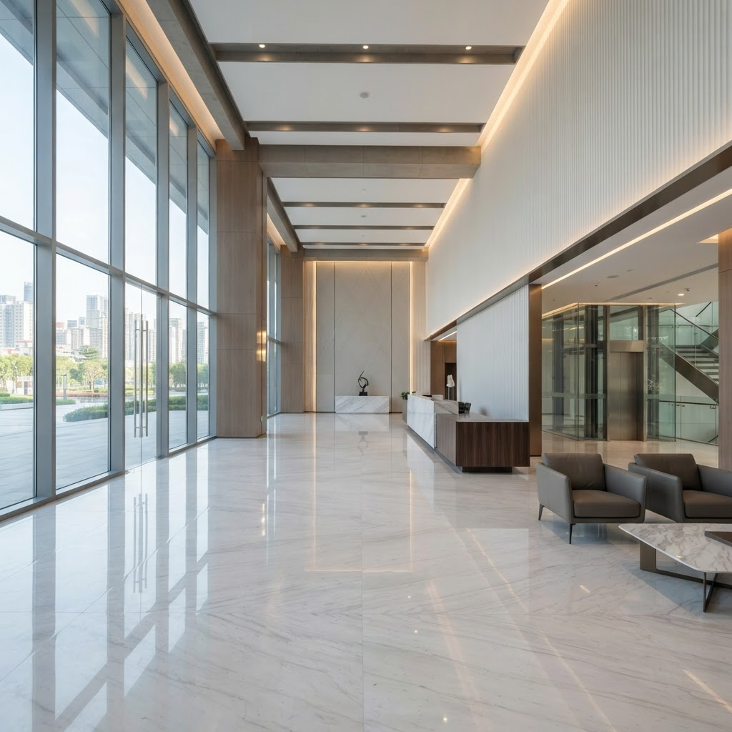 717 Bourke Street — modern commercial lobby interior