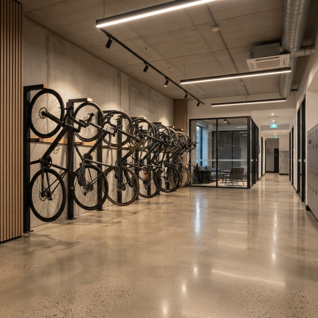 717 Bourke Street end-of-trip bicycle facilities